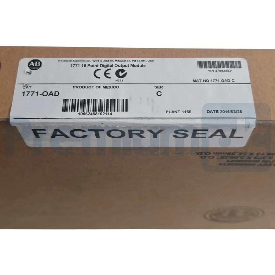 Surplus Allen Bradley 1771-OAD /C PLC-5 16-Pt Digital Output Module 1771OAD