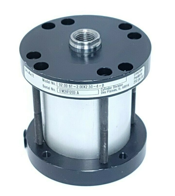 Used LIN-ACT 02.00 ST-2.00X2.50-4-B CYLINDER 250 PSI AIR