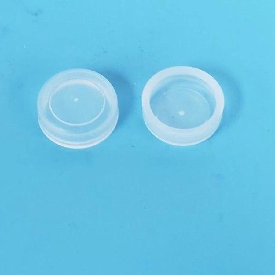 Used LOT OF 200 NEW FETTE SPARE PARTS CO. 3100500 CLEAR NO HOLE DUST CAPS