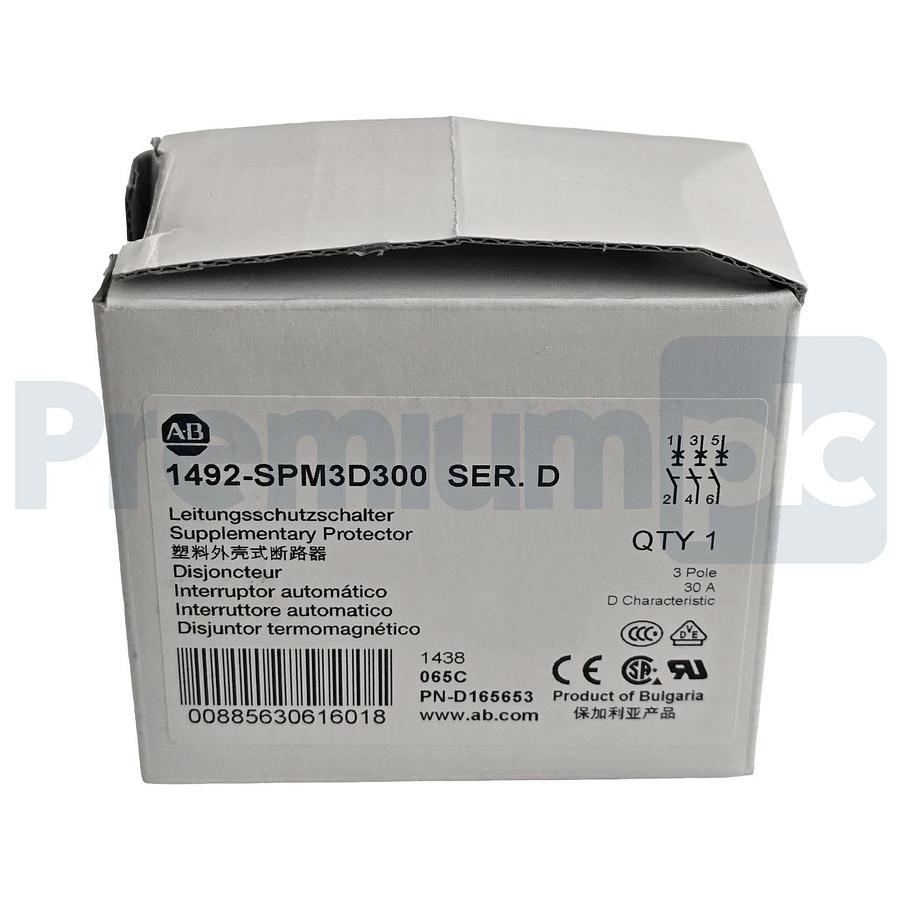 Allen-Bradley 1492-SPM3D300 /D Supplementary Protector 30A 3P Circuit Breaker