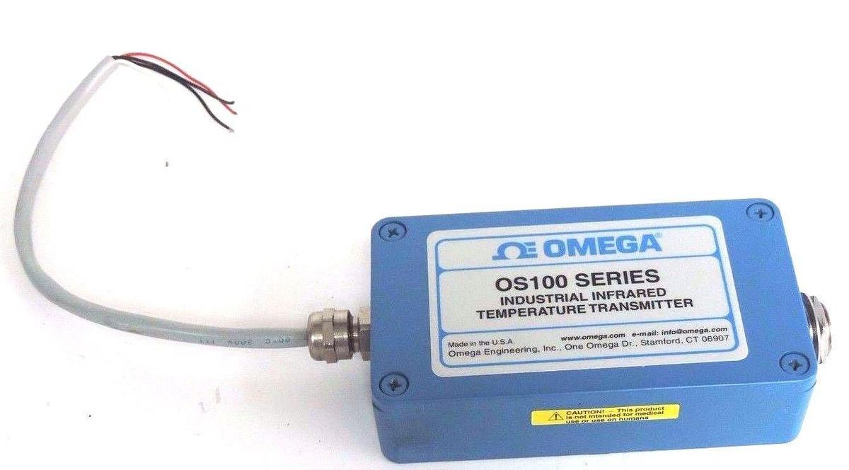 Used OMEGA OS100 SERIES INDUSTRIAL INFRARED TEMPERATURE TRANSMITTER