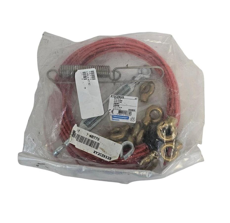 Used TELEMECANIQUE XY2CZ9325 PARTIAL MOUNTING KIT EMERGENCY STOP ROPE PULL SWITCH