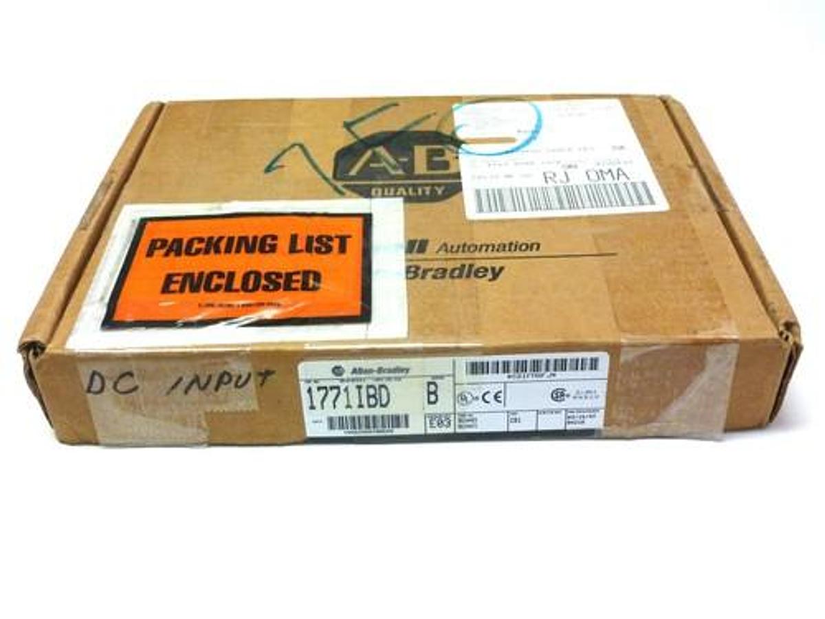 Used ALLEN BRADLEY 1771-IBD INPUT MODULE SER. B CAT. REV. E03 REV C01 1771IBD NIB