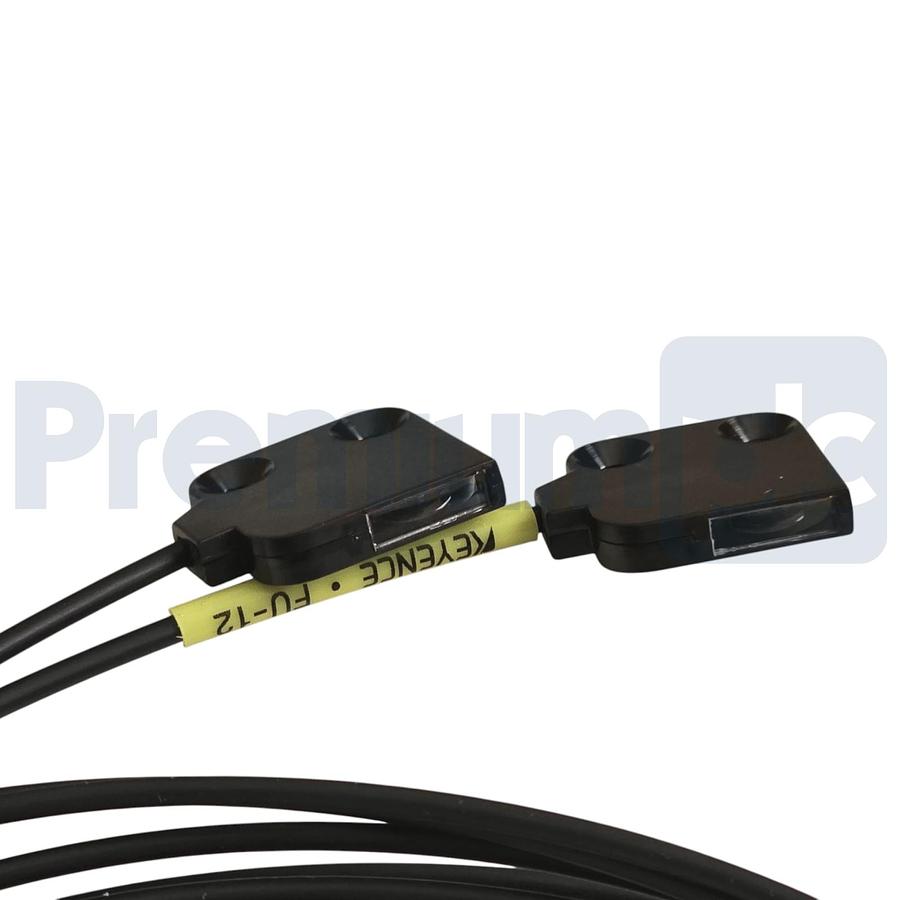 Used Keyence FU-12 | FU12 Fiber Unit Thrubeam Type Optic Sensor 10x3 mm NSMP