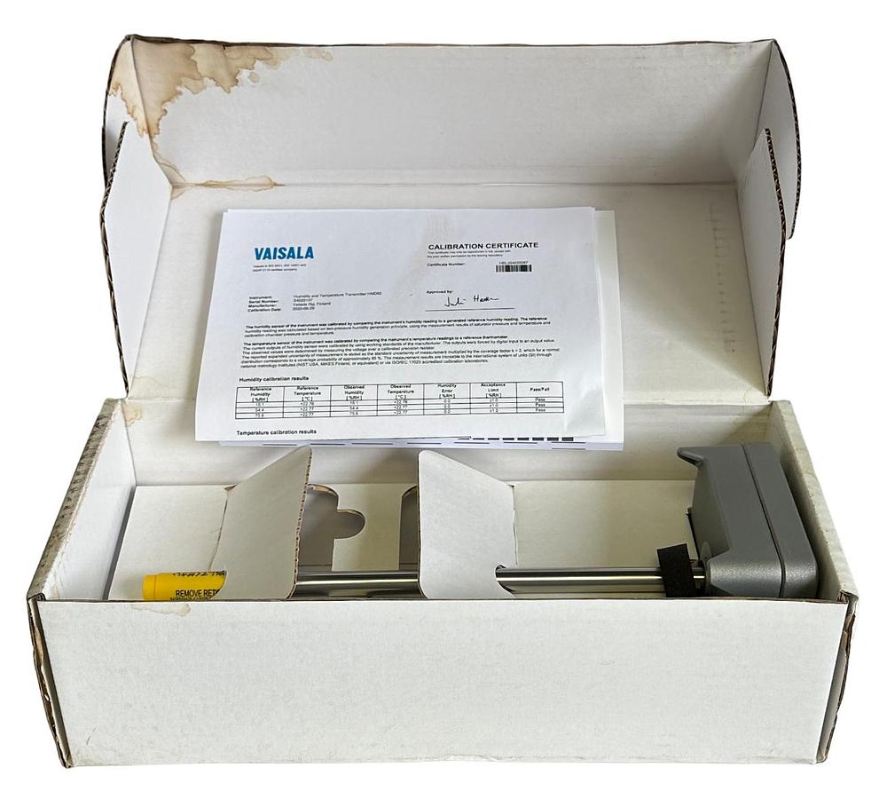 Used NEW VAISALA HMD62 HUMIDITY AND TEMPERATURE TRANSMITTER 10-53V 4-20mA 2020 CALIB