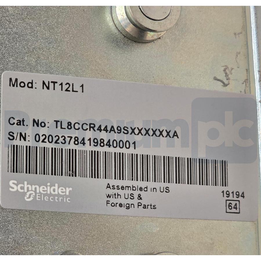 Used Square D TL8CCR44A9SXXXXXA Masterpact NT Circuit Breaker NT12L1 1200A 3P 480V