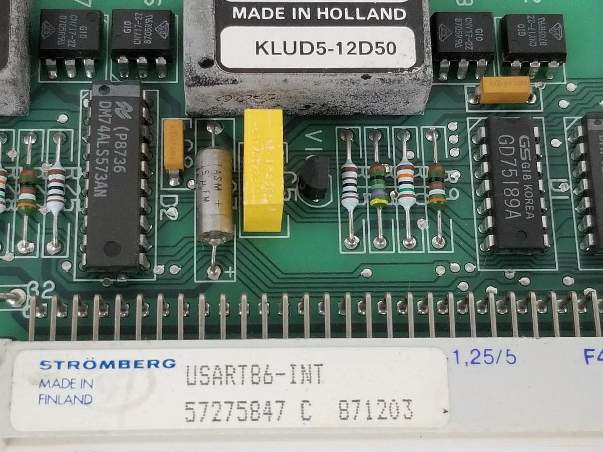 Used ABB / STROMBERG USART86-INT CURRENT LOOP BOARD 57275847 5760854-4B USART86INT
