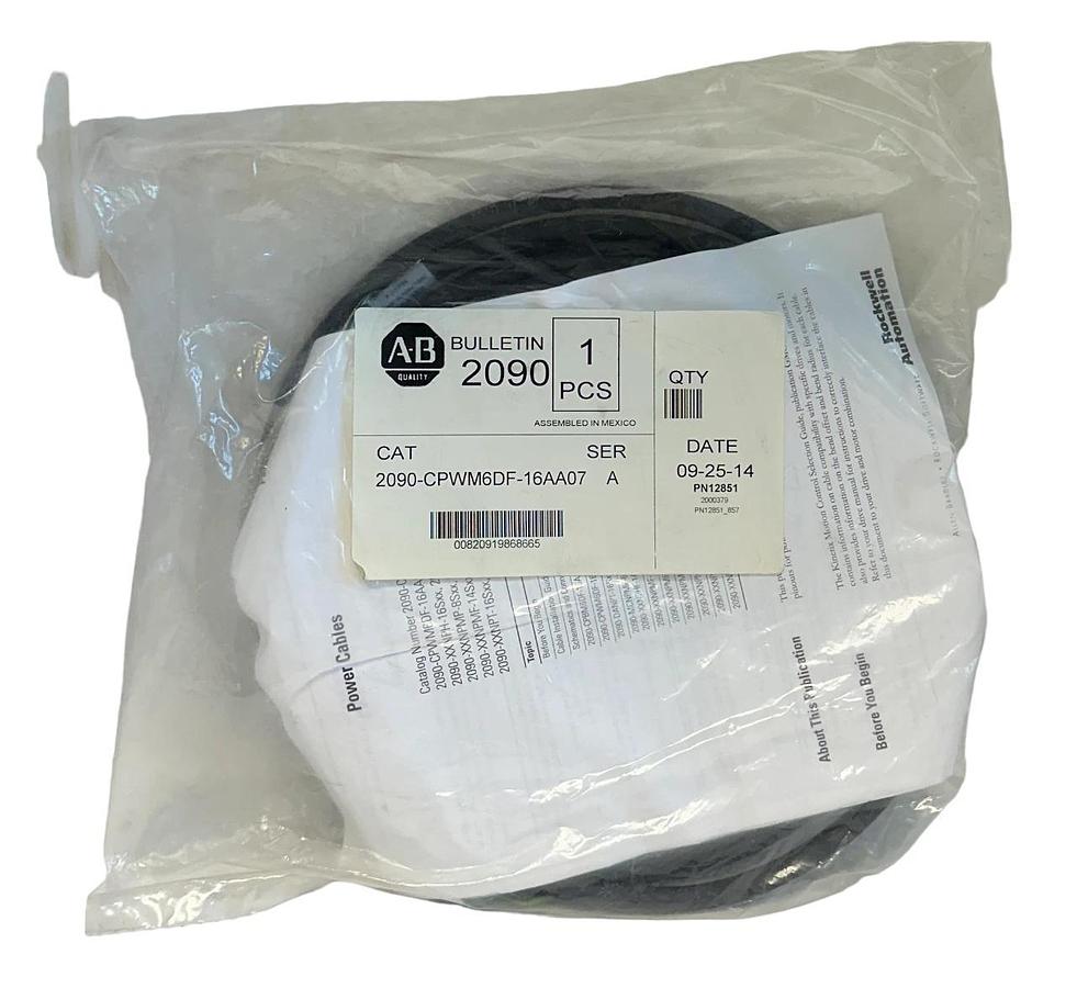 Used ALLEN BRADLEY 2090-CPWM6DF-16AA07 /A Kinetix POWER CABLE 2090CPWM6DF16AA07 NSFS