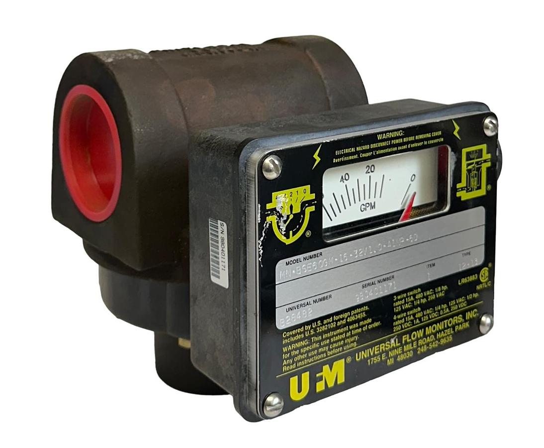 Used UFM MN-BSE60GM-16-32V1.0-A1NR-6D / B28482 FLOW METER TYPE 12-13 125-480V NSNP