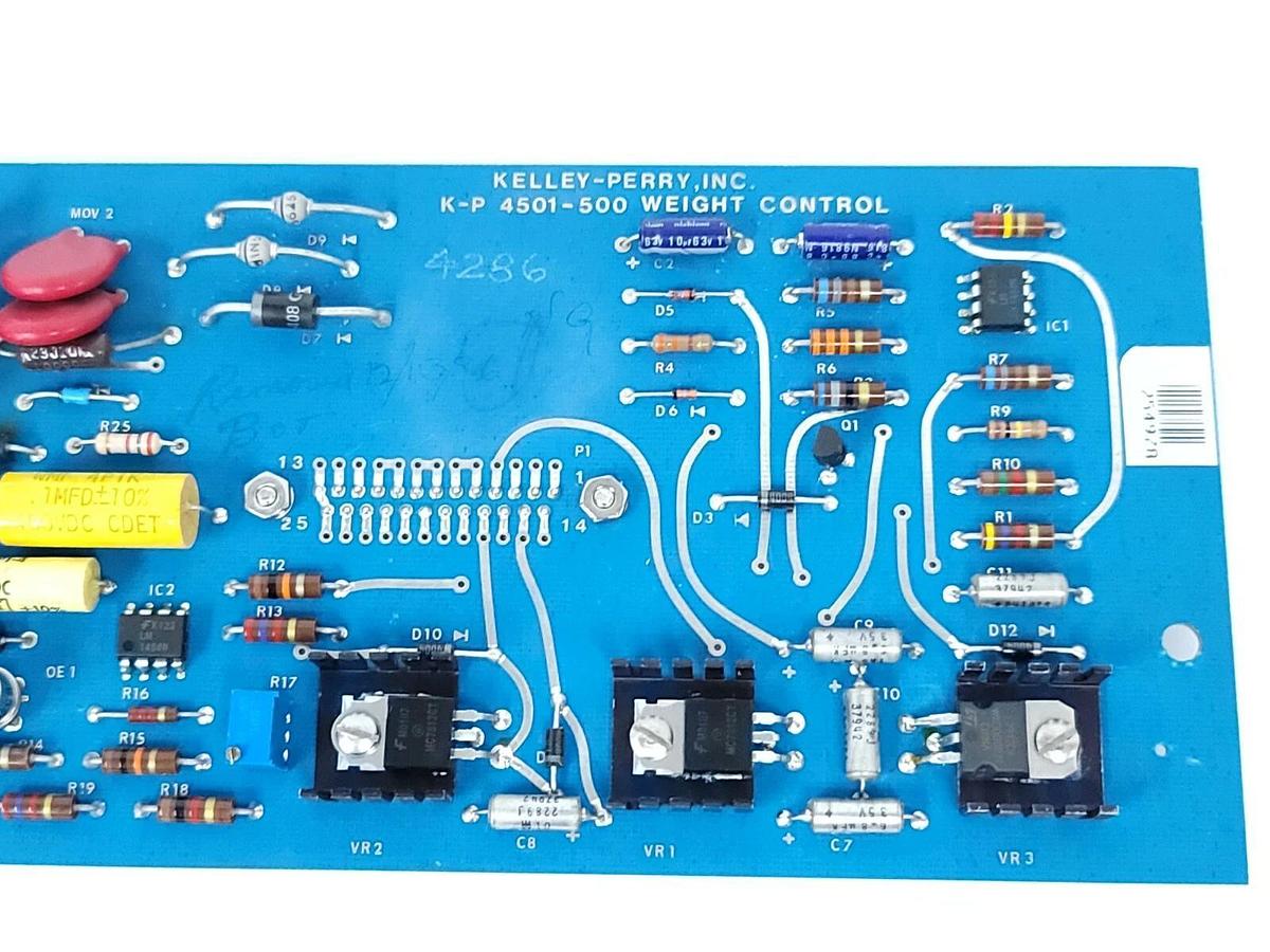 Refurbished REPAIRED KELLEY-PERRY 4501-500 WEIGHT CONTROL BOARD 4501500