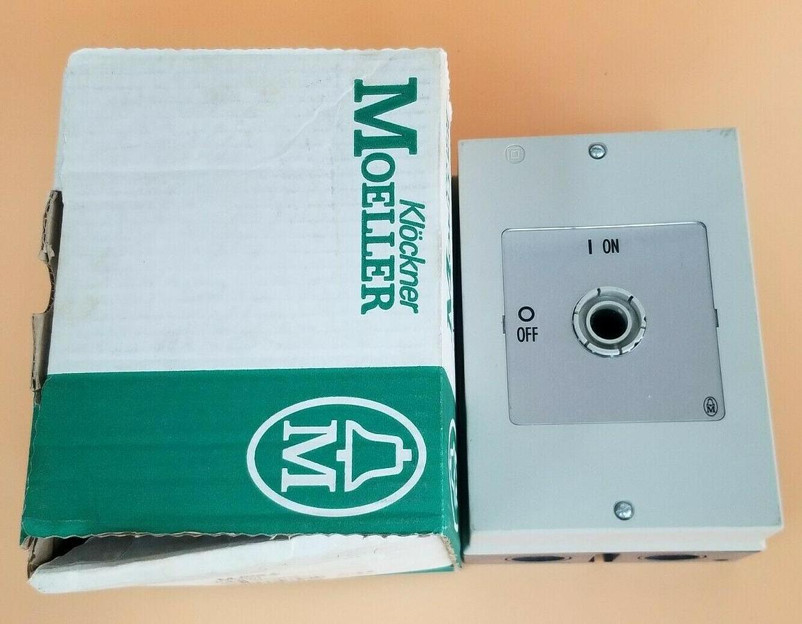 Used NIB KLOCKNER MOELLER P3-63/I DISCONNECT SWITCH HOUSING P3-63/I/SVB (INCOMPLETE)