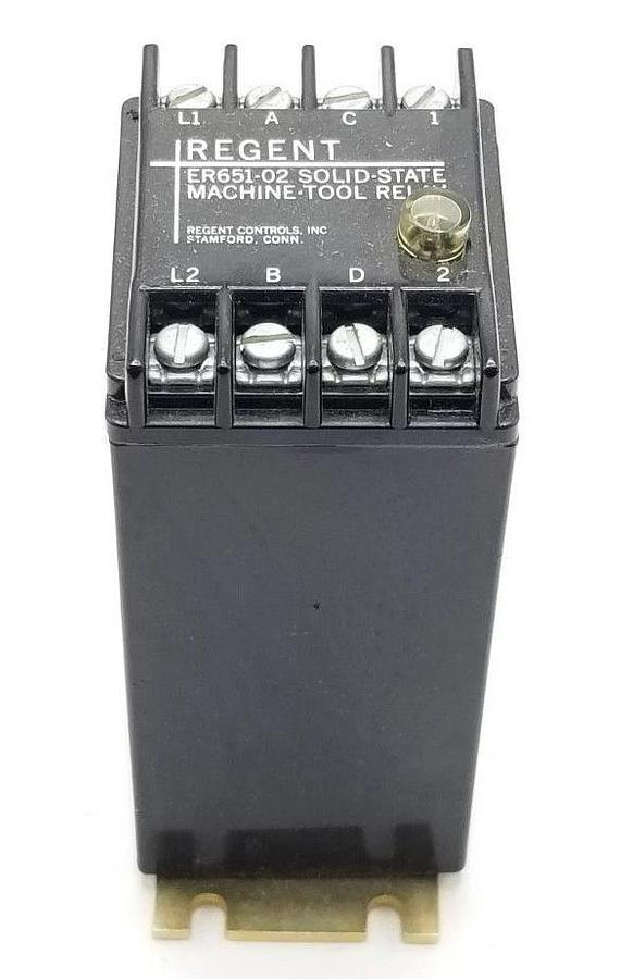 Used REGENT ER651-02 SOLID-STATE MACHINE-TOOL RELAY ER65102