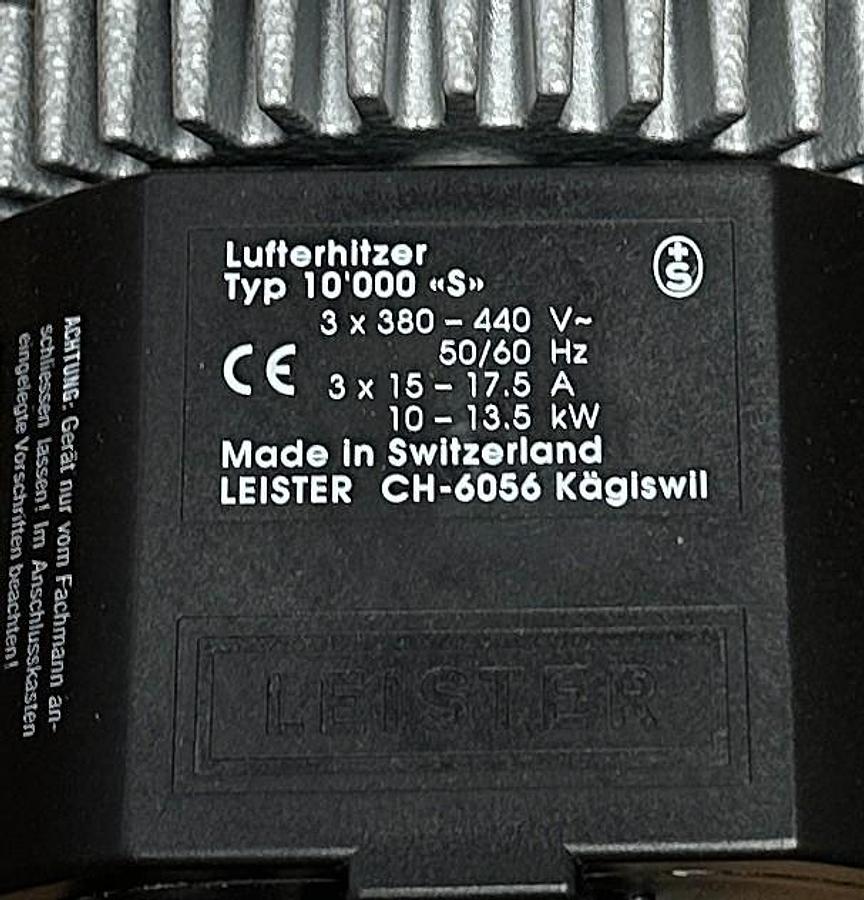 Used LEISTER TYP LE 10'000 S / 10000S ELECTRIC HOT AIR TOOL 380-440V 10-13.5kW NSMP