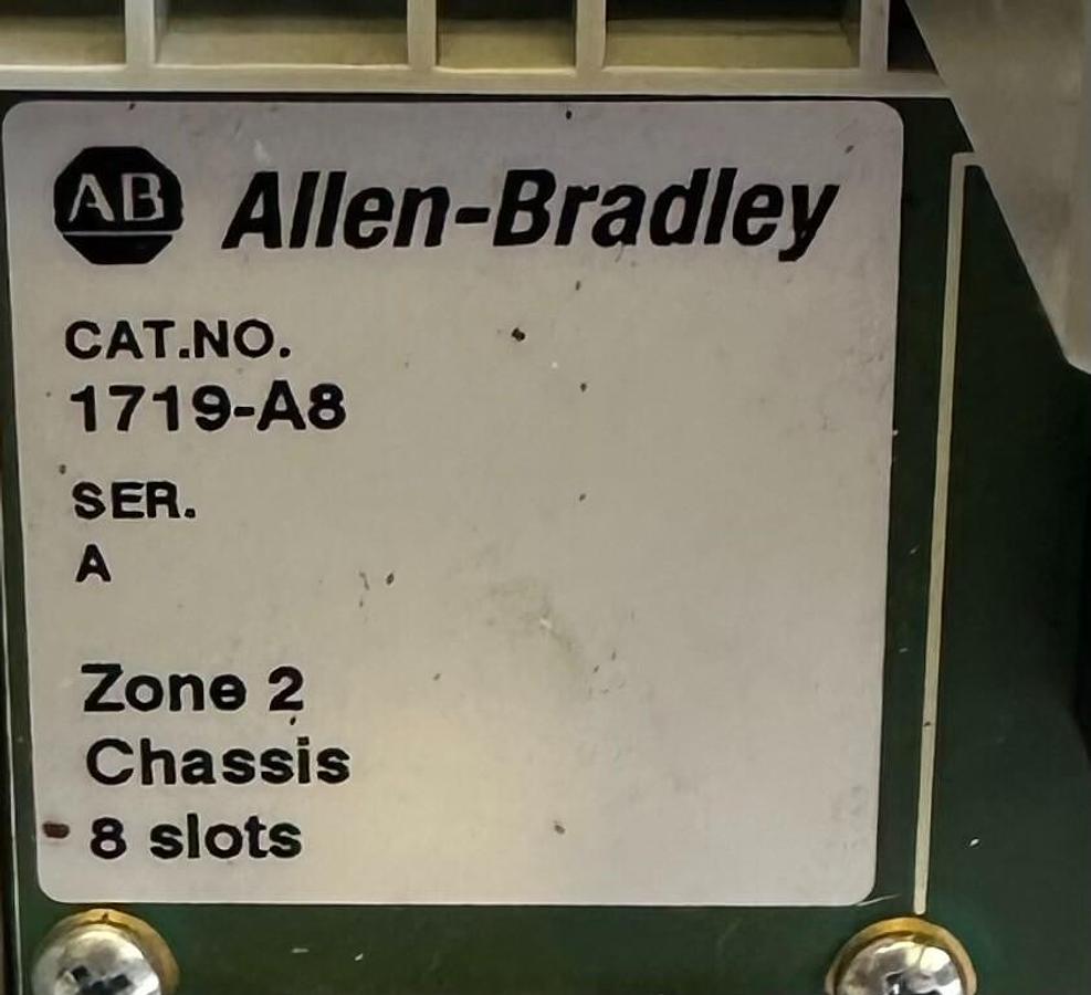 Used ALLEN BRADLEY 1719-A8 /A EX I/O 8-SLOT INTRINSICAL BASE CHASSIS 1719A8