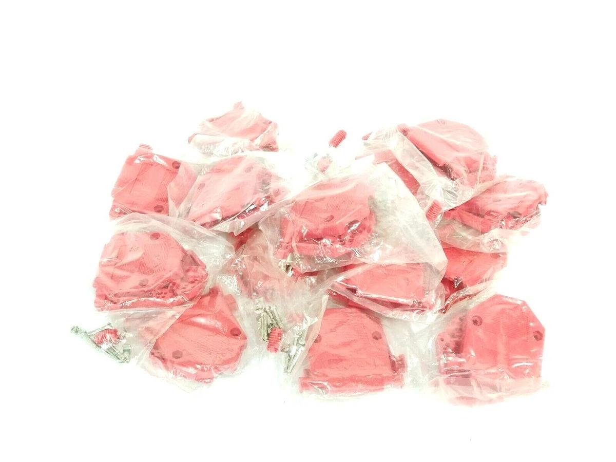 Used LOT OF 16 NEW IN BAG AIM ELECTRONICS 40-9725HXRE SUB CONNECTORS 25-PIN RED