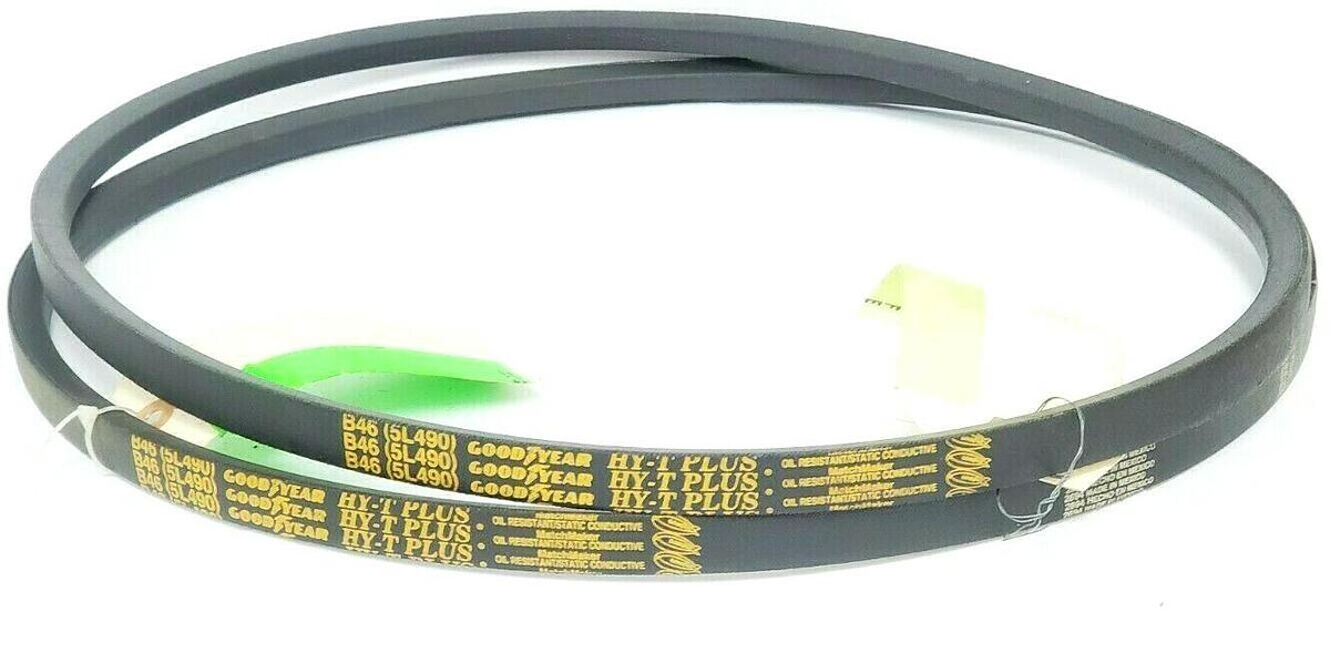 Used LOT OF 2 NEW GOODYEAR B46 HY-T PLUS BELTS (5L490)