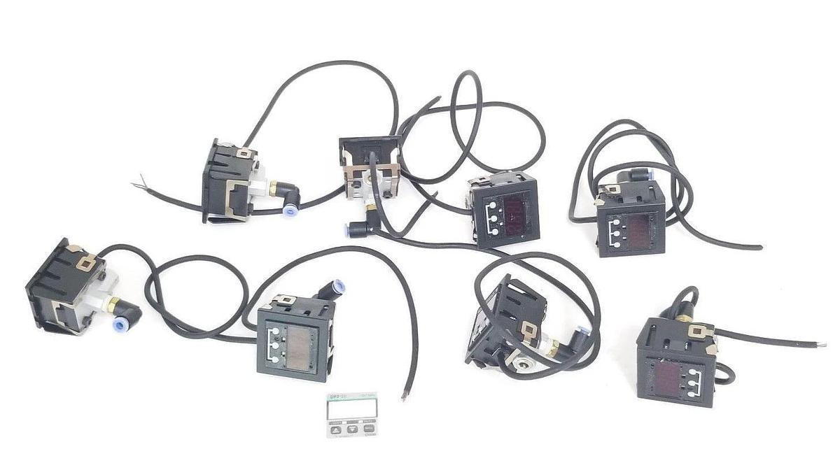 Used SUNX DP2 DIGITAL PRESSURE SENSORS DP2-?? *MISSING FACEPLATES, INCOMPLETE P/N*