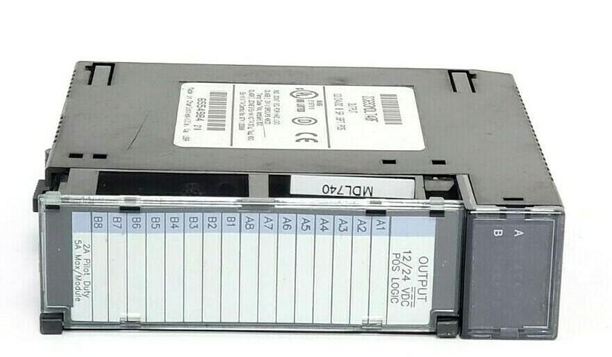 Used GE FANUC IC693MDL740F OUTPUT MODULE 12/24VDC 0.5A 16PT POS