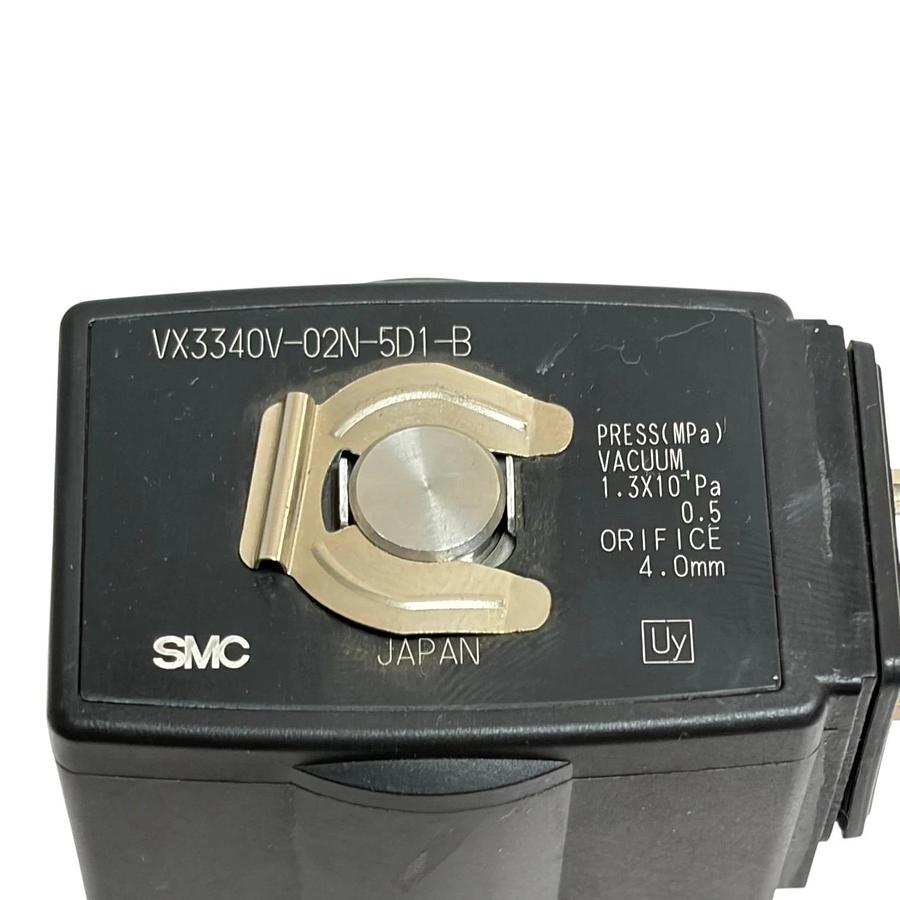 SMC VX3340V-02N-5D1-B 3-Way Solenoid Valve Vacuum 24VDC Machined Base