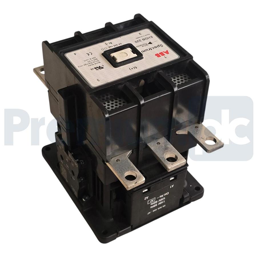 Used ABB EHDB220-21-11 DC Drive Contactor SK825485-AF EHDB220C-1L 110V/120V Coil XLNT