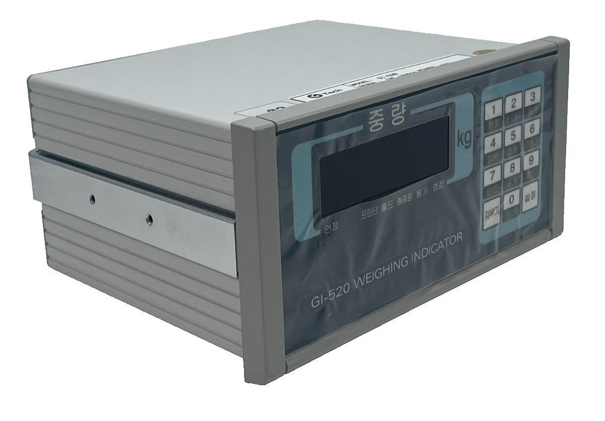 Used G TECH GI-520 Digital Weighing Indicator w/ CBDS-1T 1-Ton 2000lb Load Cell Kit