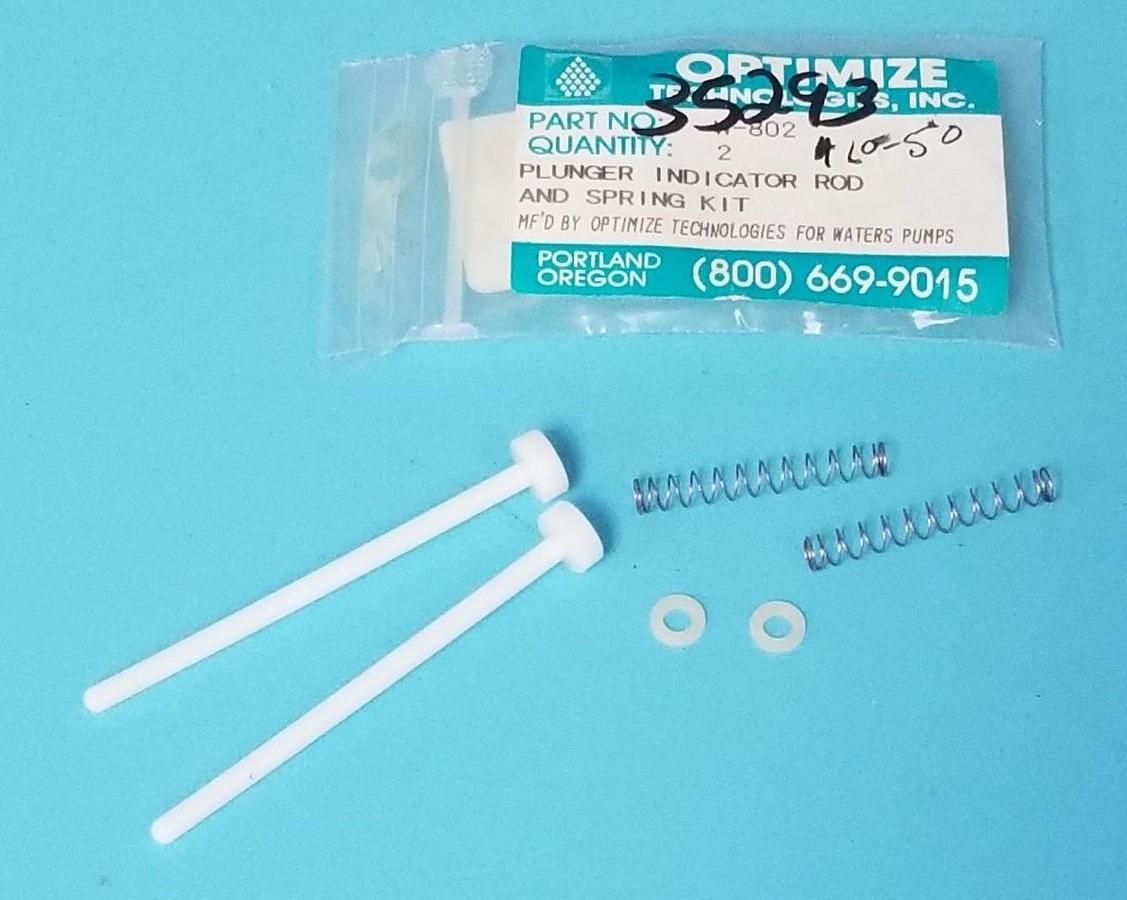 Used BAG OF 2 NEW OPTIMIZE W-802 PLUNGER INDICATOR ROD AND SPRING KITS 35293, W802
