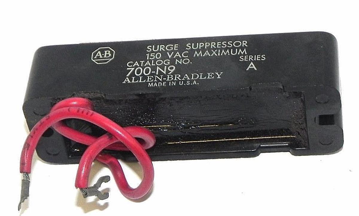 Used ALLEN BRADLEY 700-N9 SURGE SUPPRESSOR 700N9 SERIES A, 150 VAC MAX.