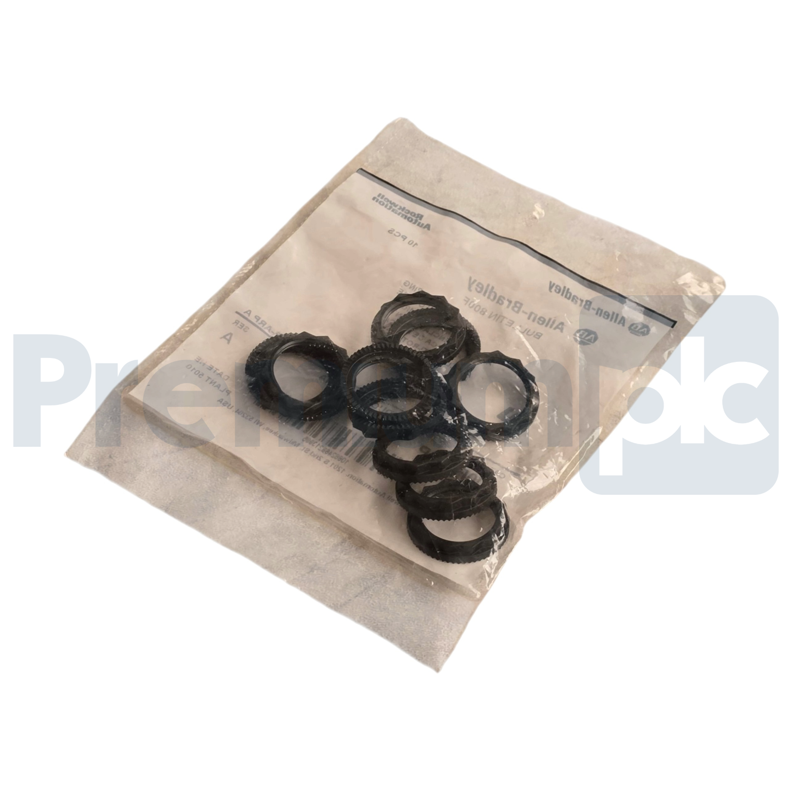 Lot of 10 Allen Bradley 800F-ARP 800F Push Button 22 mm Locking Ring Bags 100pcs