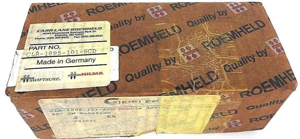 Used NIB ROEMHELD CLR-1895-101-SCD DOUBLE ACTING SWING CLAMP CLR1895101SCD