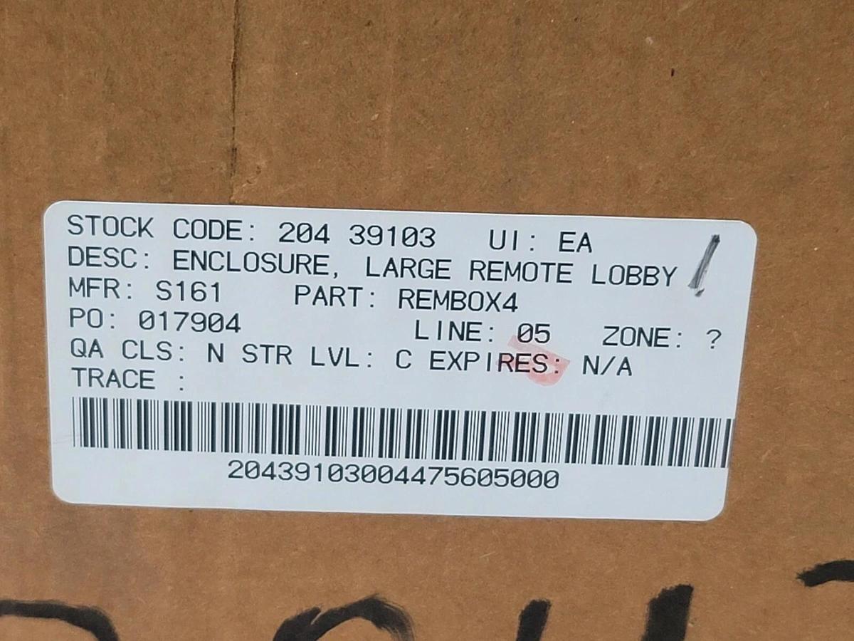Used NIB SIEMENS REMBOX4 LARGE REMOTE LOBBY ENCLOSURE