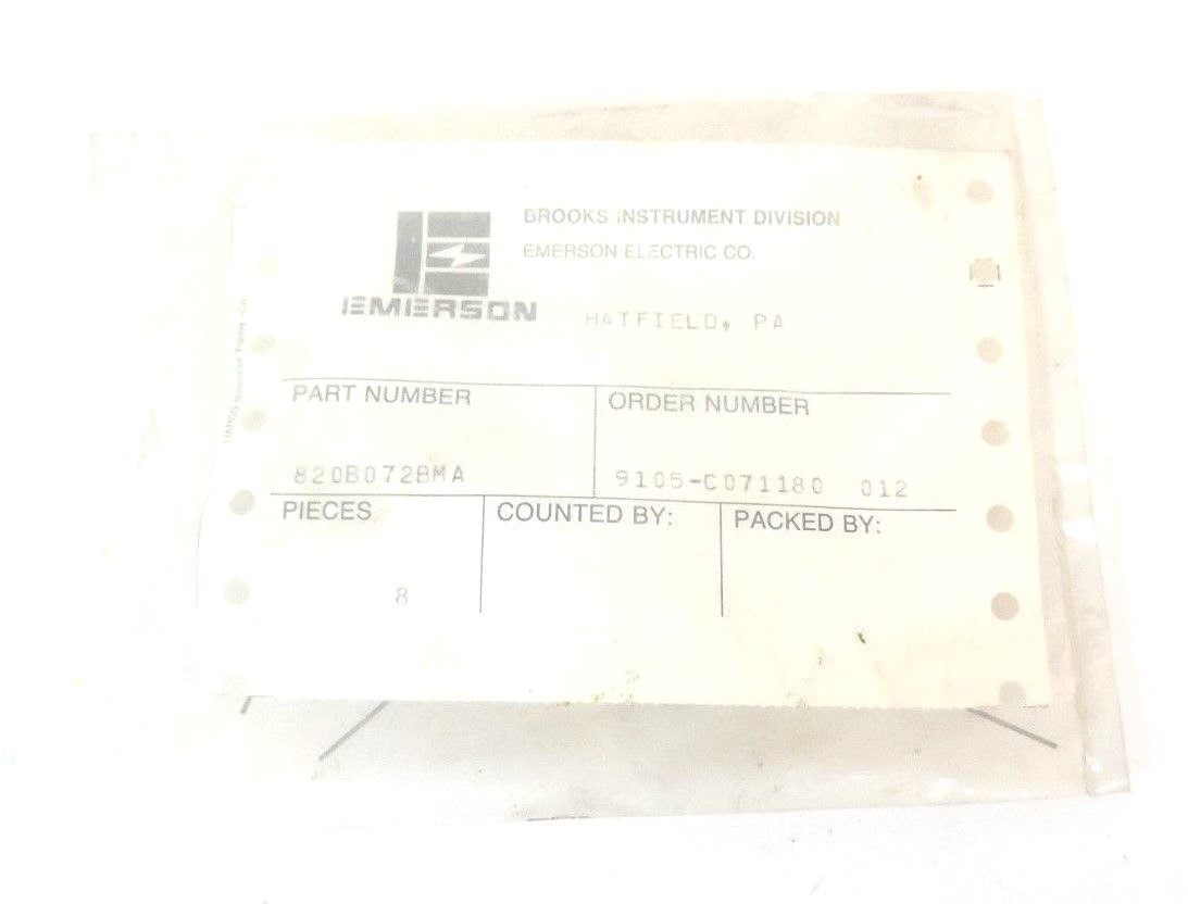LOT OF 8 NEW EMERSON 820B072BMA SPRINGS