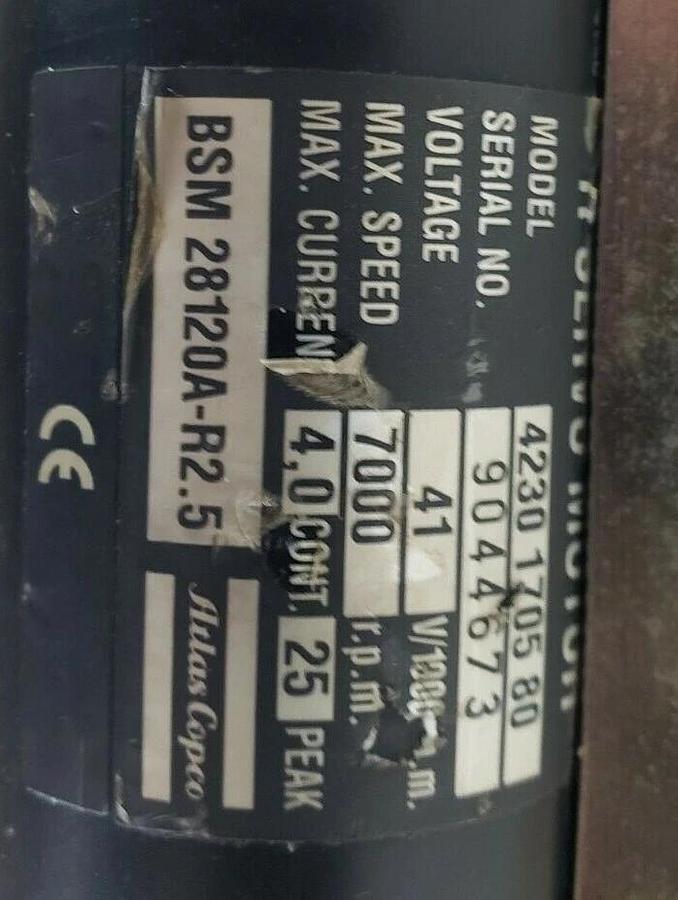 Used ATLAS COPCO NUTRUNNER ASSEMBLY QMR62-46-RT QMR6246TXD5H QRT-62-200 4230-1705-80