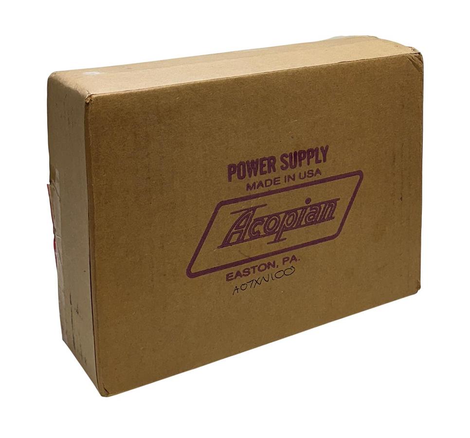 Used ACOPIAN A07XN100 / 0297970 LINEAR REGULATED POWER SUPPLY NARROW PROFILE NSMP
