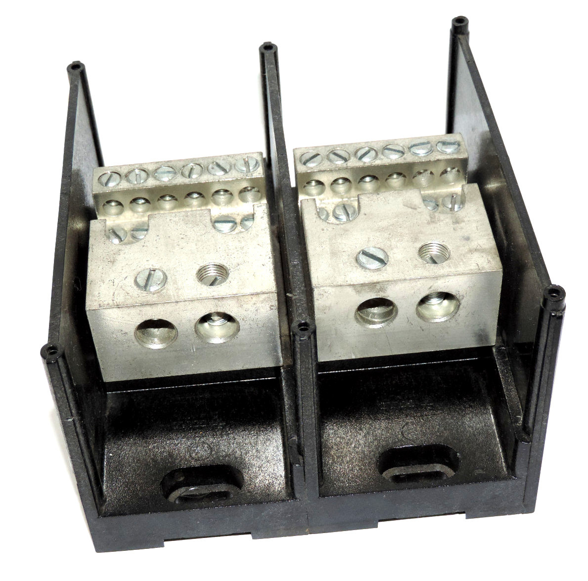 Used GOULD SHAWMUT 68162 COPPER POWER DISTRIBUTION BLOCK 2P