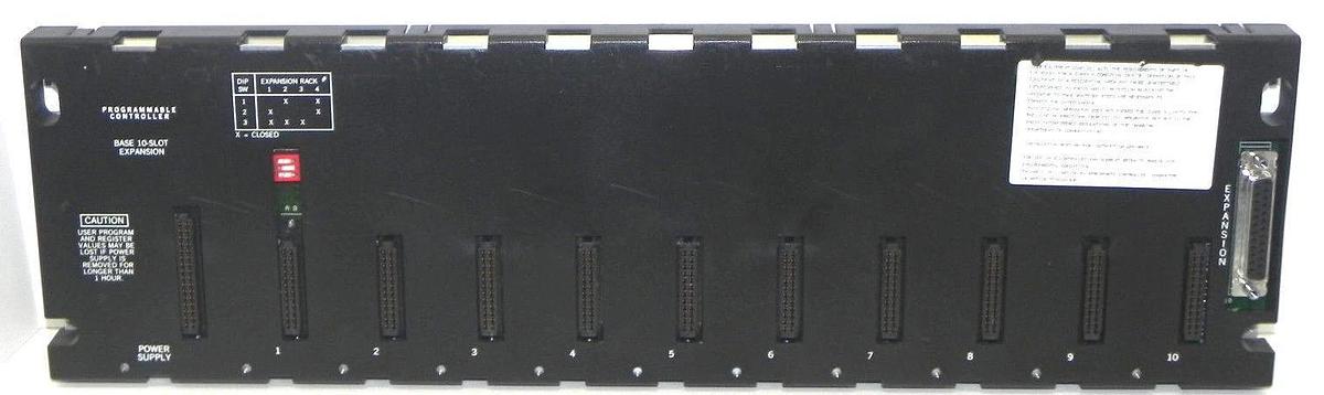 Used GENERAL ELECTRIC IC693CHS392D BASE 10-SLOT EXPANSION