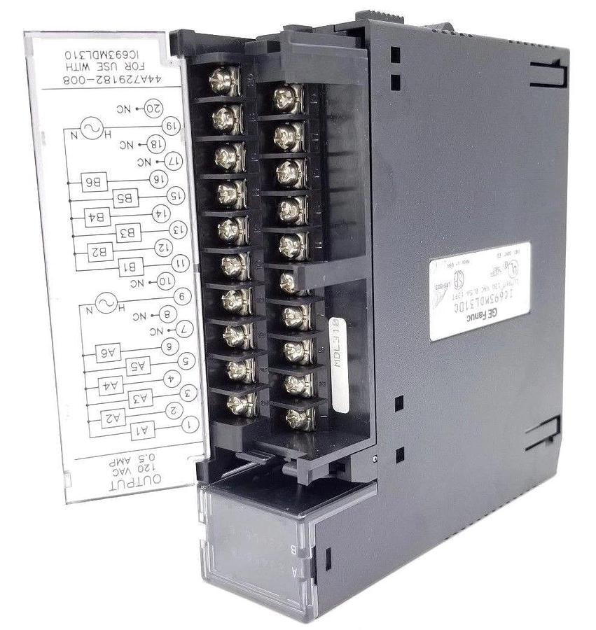 Used GE FANUC IC693MDL310C OUTPUT MODULE .5AMP, 12POINT, 120VAC