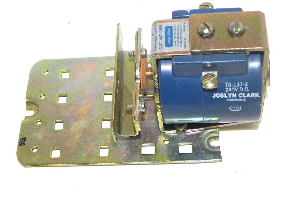Used JOSLYN CLARK 447-9405 TYPE HR RELAY 447-9405-23 SERIES A