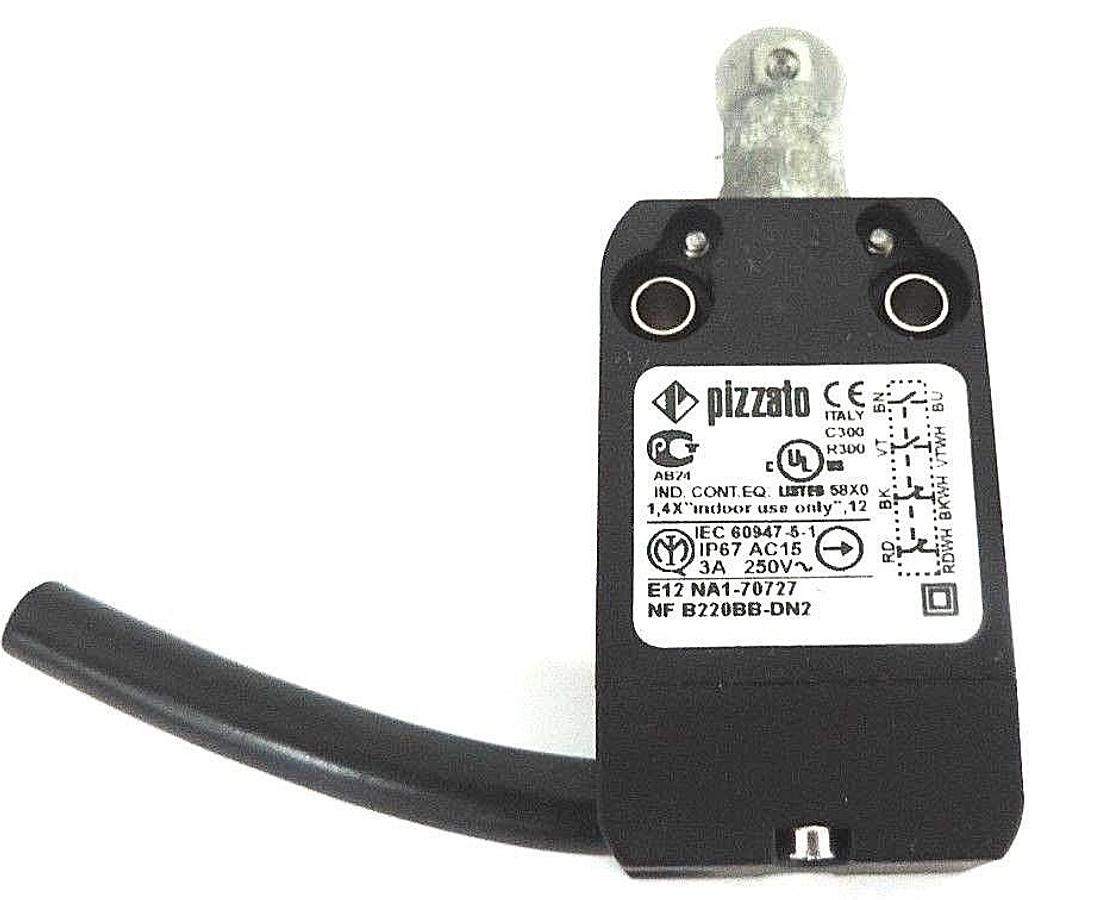 Used NEW PIZZATO NFB220BB-DN2 MODULAR PREWIRED SWITCH WITH ROLLER PLUNGER