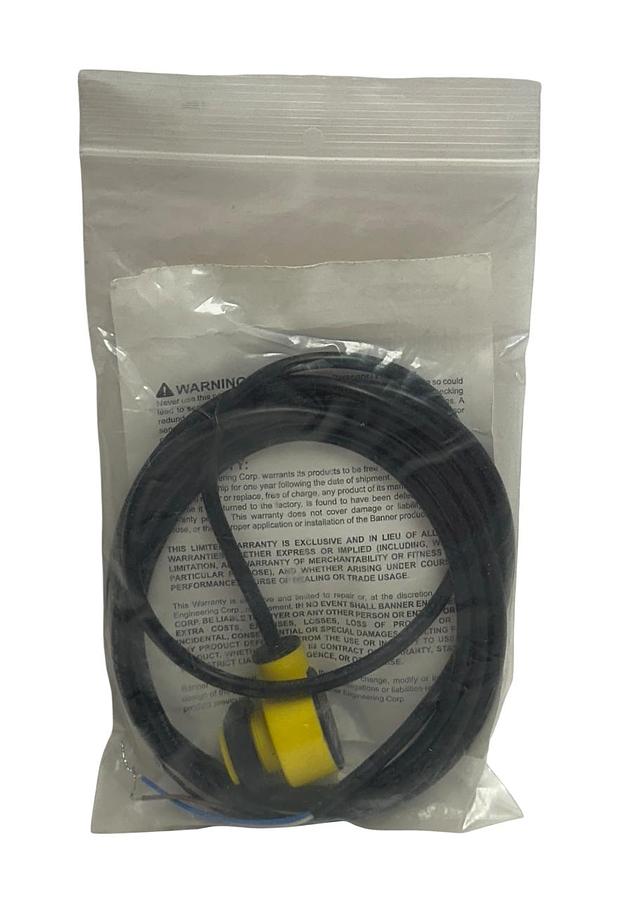 Used BANNER T18-2VPLP-2M / 802626 WASHDOWN SENSOR / HARSH ENVIRONMENTS T18-2 PNP NSMP