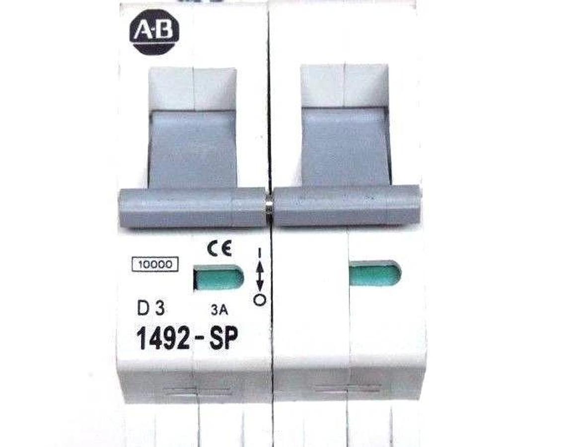 Used ALLEN BRADLEY 1492-SP2D030 CIRCUIT BREAKER SER. C, 3A, 415VAC, 1492-SP2D030