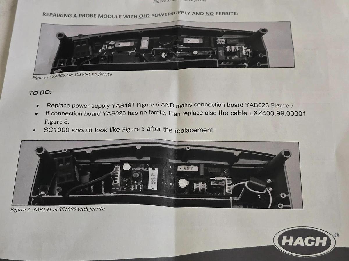 Hach SC1000 Probe Module Power Supply 100-240VAC YAB039 | YAB191 (PZA-065A) NSMP
