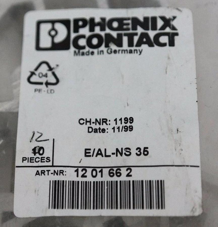 BAG OF 5 NEW PHOENIX CONTACT E/AL-NS 35 END CLAMPS ART-NR: 1201662