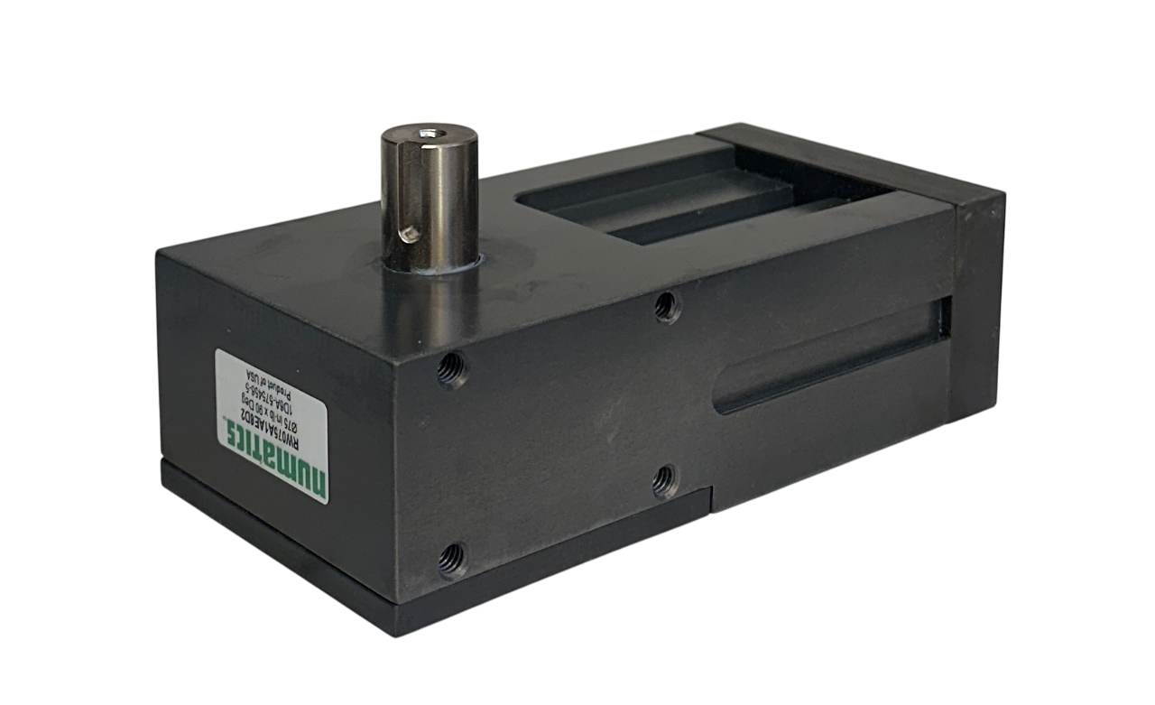 Used NUMATICS RW075A1AE6D2 / 1D6A-575456-5 PNEUMATIC ROTARY ACTUATOR RW-SERIES NSNP