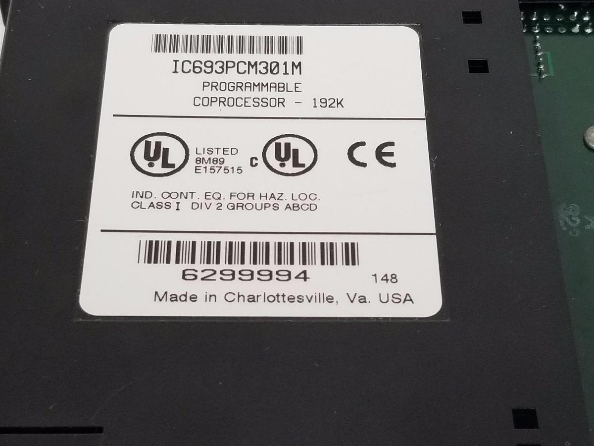 Used GE FANUC IC693PCM301M PROGRAMMABLE COPROCESSOR -192K