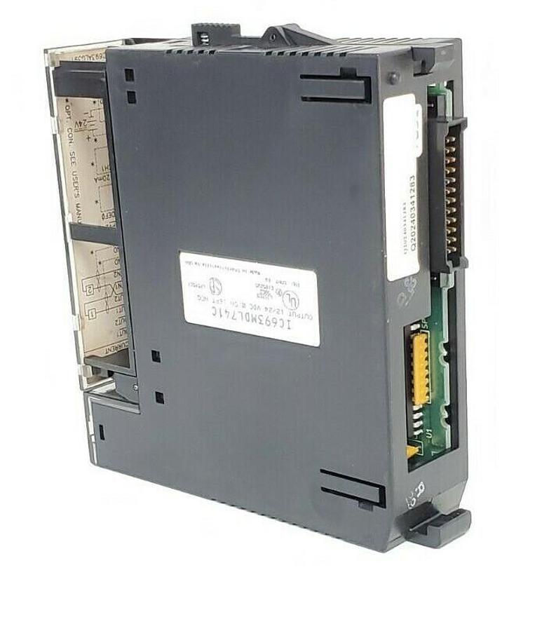 Used GE FANUC IC693MDL741C OUTPUT MODULE 12/24 VDC, 0.5A, 16 PT NEG