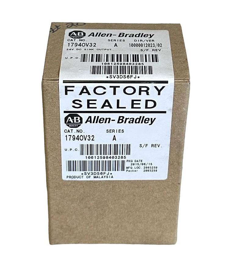 Used NEW SEALED ALLEN BRADLEY 1794-OV32 /A Flex I/O 32-PT 24V DC SINK OUTPUT 1794OV32