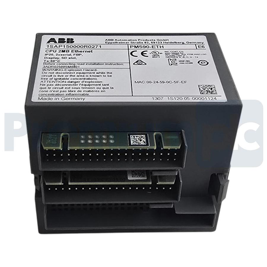 ABB PM590-ETH | 1SAP150000R0271 AC500 Processor Module 2MB ENet 2xRS232/485 NSMP