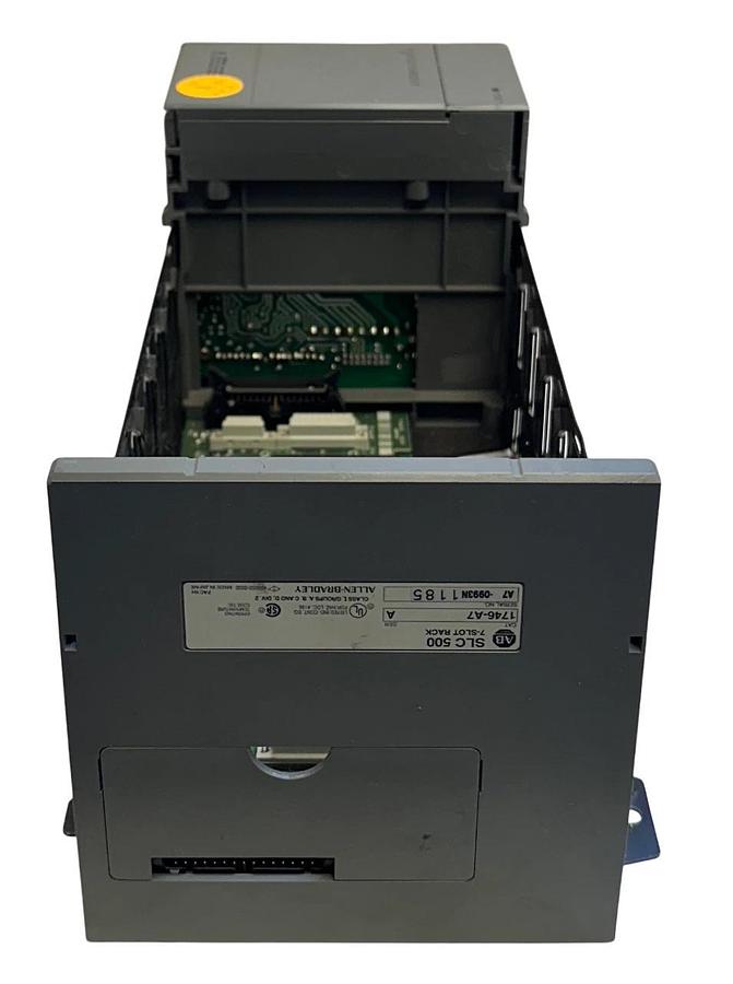 Used ALLEN BRADLEY 1746-P2 /C SLC 500 POWER SUPPLY W/ 1746-A7 /A SLOT RACK 7SLOT USNP