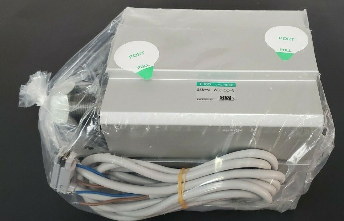 Used NIB CKD SSD-KL-80C-50-N CYLINDER W/ 2 T2YV REED SWITCHES SSDKL80C50N