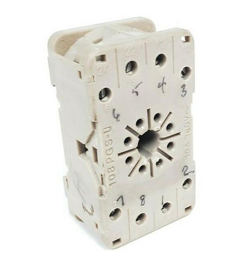 Used ALLEN BRADLEY 108PGS-U RELAY SOCKET 108PGSU, 10A 380V